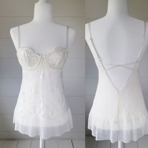 Victoria's Secret Sequin Beaded Lace Slip Lingerie